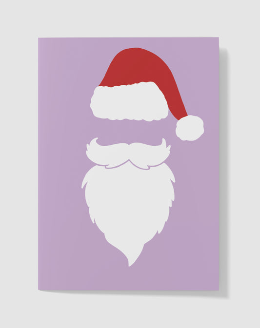 Kerstkaart - Geen Gezicht Kerstman – Handgemaakt & Blanco